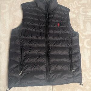 Ralph Lauren Blue Label Black Quilted Vest